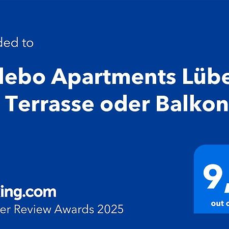 Sadebo Apartments Luebeck Mit Terrasse Oder Balkon Ngoại thất bức ảnh